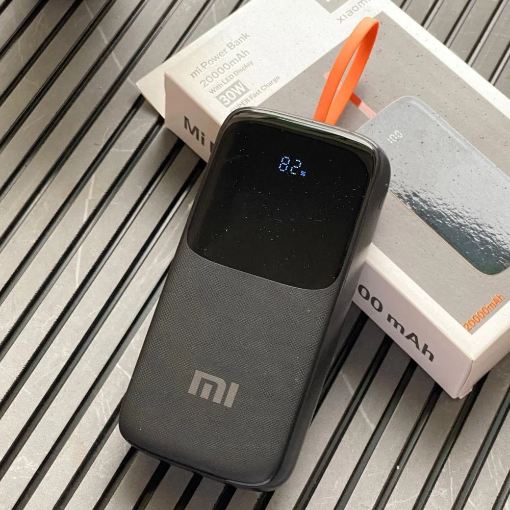 Mi/Boat Turbo30 20000mAh+ Power Bank | 30W Fast Charging | LED Display | Inbuilt Type-C Cable